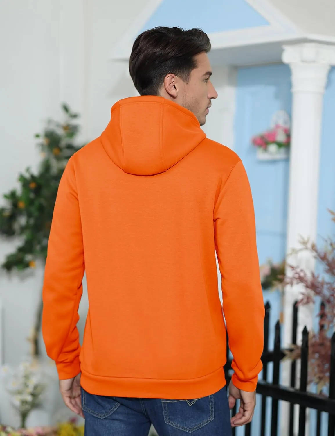 TACVASEN Men's Athletic Hoodies Fleece Lined Sweatshirt Pullover Soft Casual Hooded Sweatshirt with Pocket