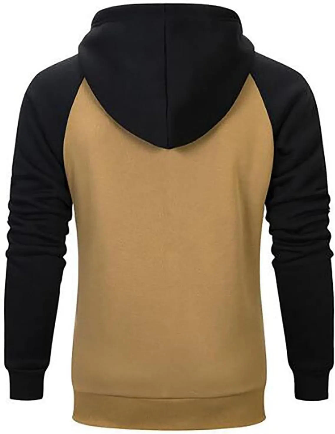 Thatrich Lightweight Hoodies for Men Oversized Hoodie Color Block Hooded Sweatshirts Full Zip Shirts with Pockets Fall Trendy