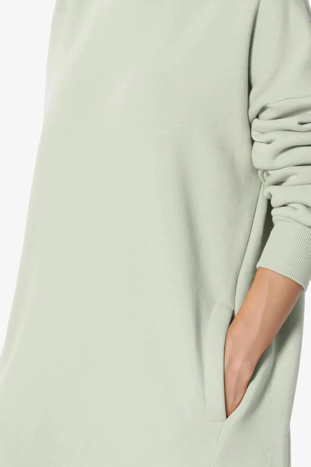 TheMogan Women's S~3X Casual Cozy Oversized Crew Neck Fleece Pullover Sweatshirts