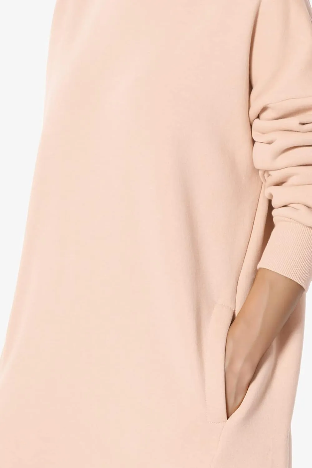 TheMogan Women's S~3X Casual Cozy Oversized Crew Neck Fleece Pullover Sweatshirts