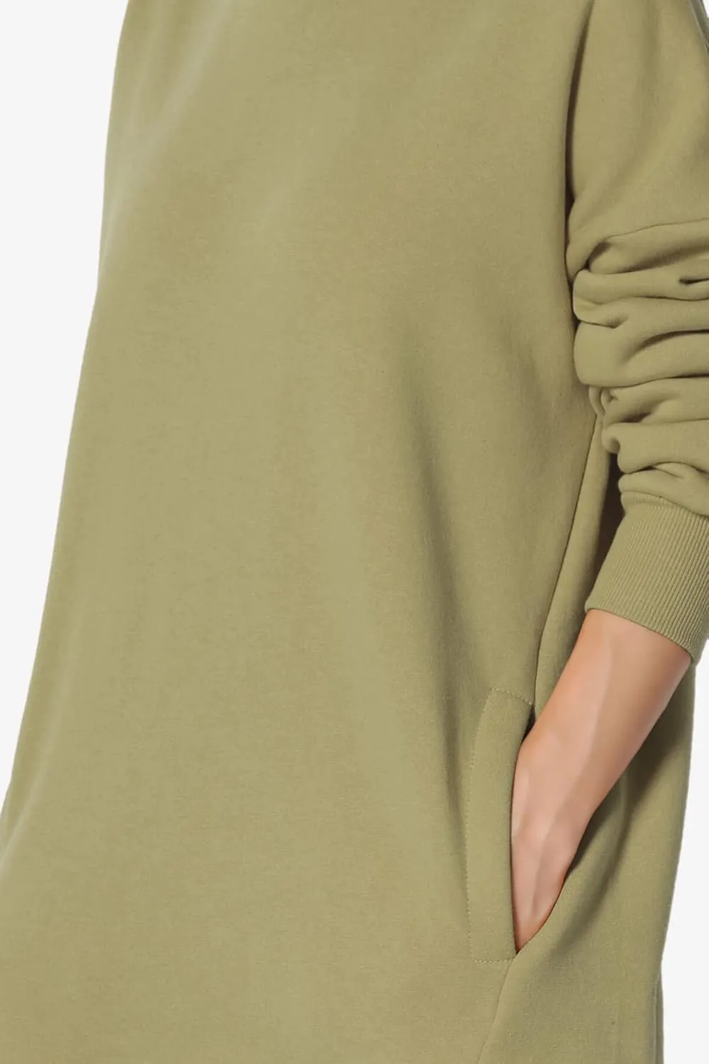 TheMogan Women's S~3X Casual Cozy Oversized Crew Neck Fleece Pullover Sweatshirts