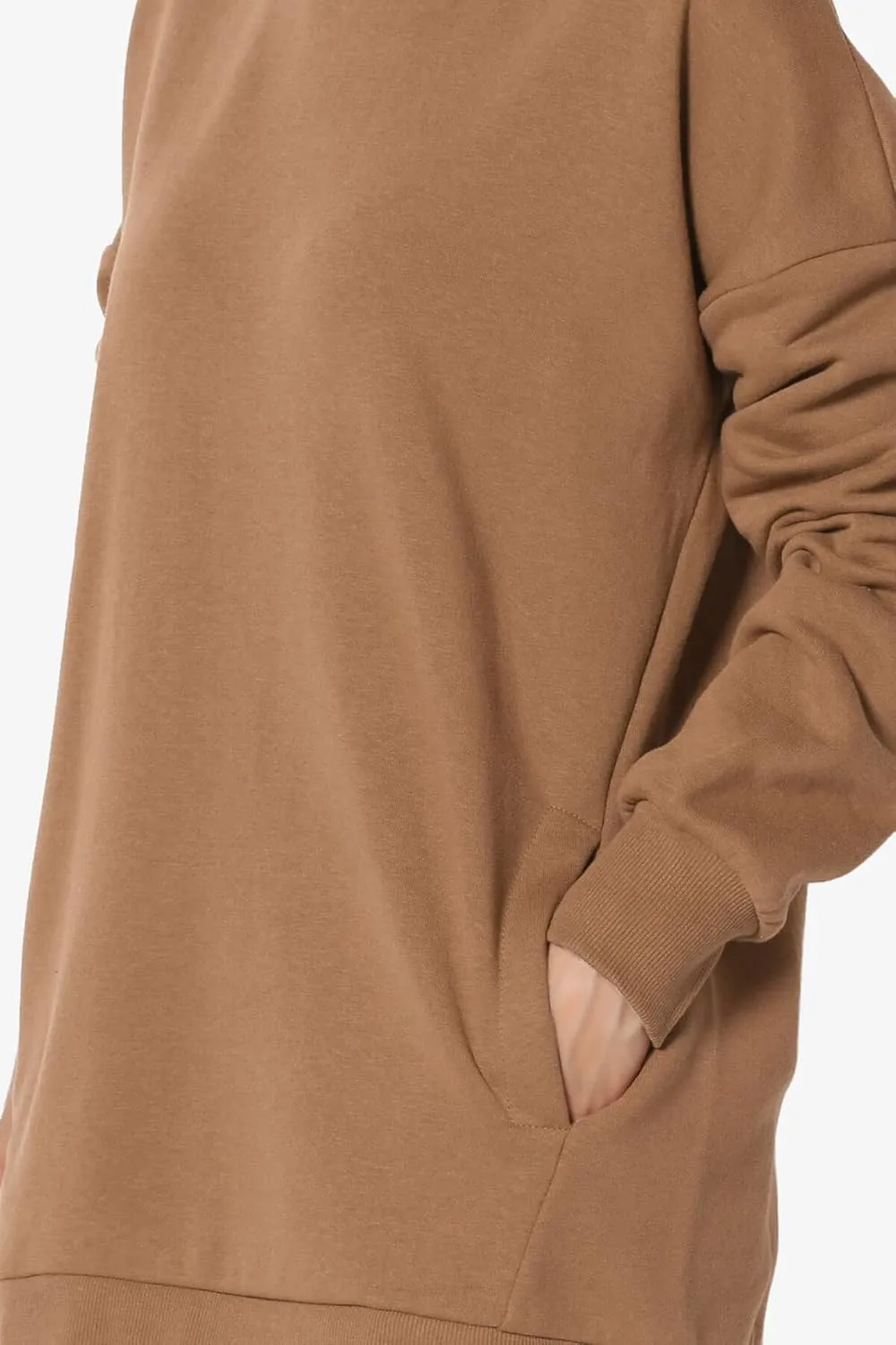 TheMogan Women's S~3X Casual Cozy Oversized Crew Neck Fleece Pullover Sweatshirts