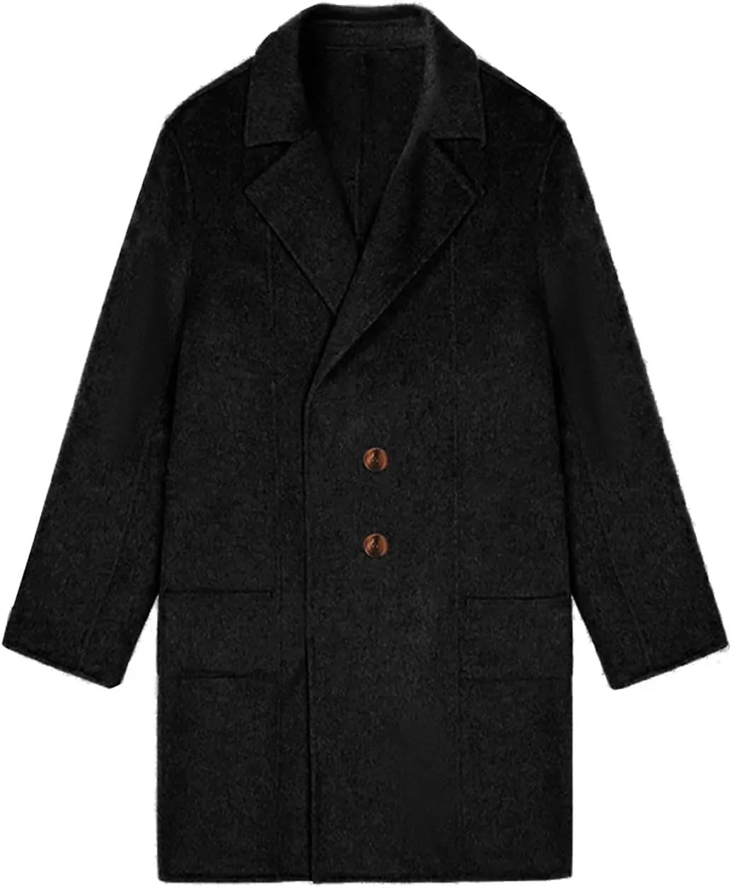 Trench Coat for Women 2024 Fall Winter Wool Coats Double Breasted Midi Peacoat Trench Coats Casual Coats for Trendy