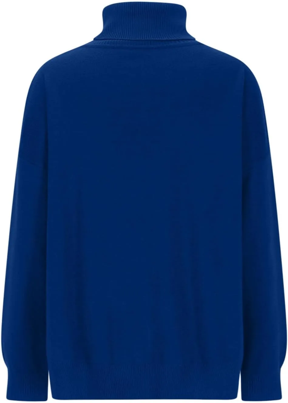 Turtleneck Sweater for Women Plus Size Fall 2024 Side Split Loose Pullover Tops Winter Solid Color Oversized Sweaters