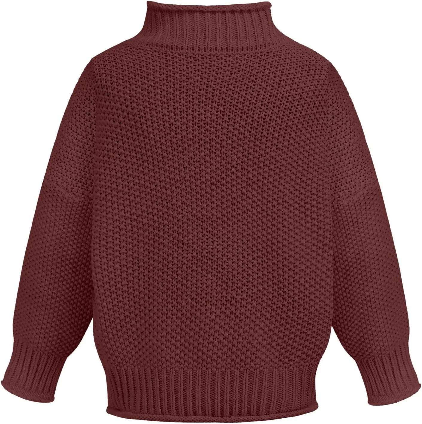 Turtleneck Sweaters for Women Oversized Sweaters Ribbed Knit Sweater Winter Tunic Sweater Cute Sweaters Jumper Tops