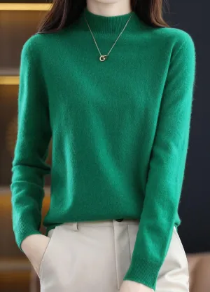 Visulong Cashmere Sweaters, Cashmere Sweaters for Women, Crew Neck Soft Warm Cozy Lightweight Wool Knit Sweater