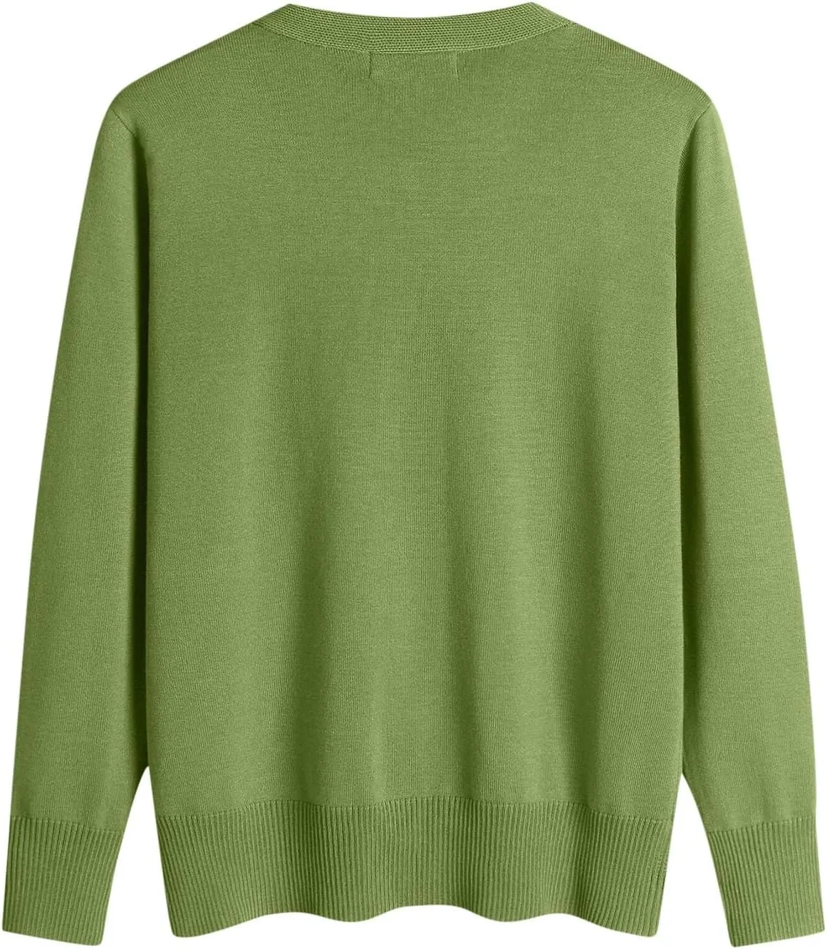 Women Cardigan Sweater Lightweight Solid Open Front Button Down Cardigan Slim Fit Long Sleeve Causal Knit Cardigan