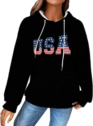 Women Oversized Hoodies Casual Graphic Trendy Hoodies Loose Ffit Tops Long Long Sleeve Drawstring Waffle Pullover