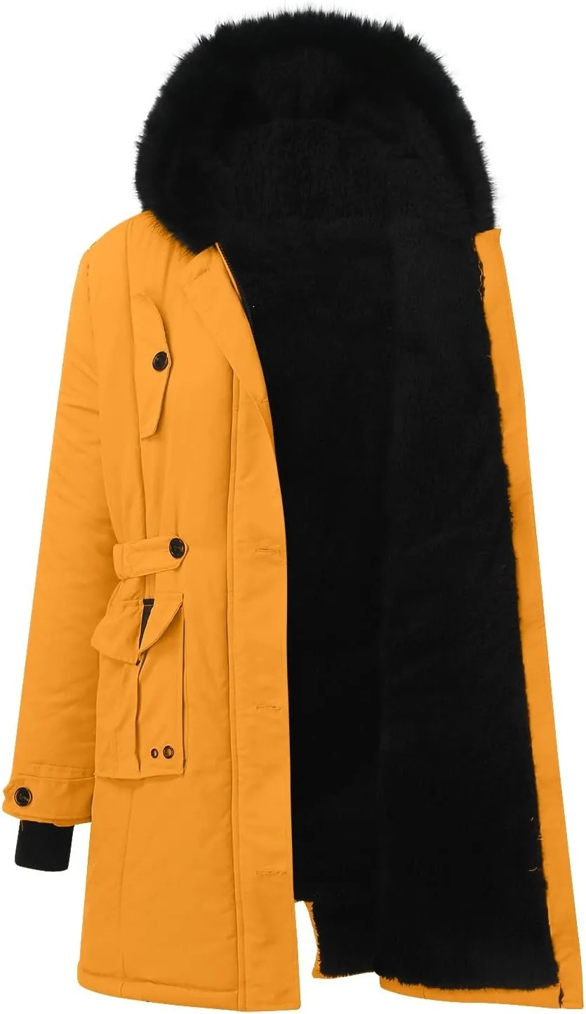 Women Plus Size Daily Winter Coat Lapel Long Sleeve Jacket Vintage Thicken Coat Jacket Warm Hooded Womens Vest Womens Coat