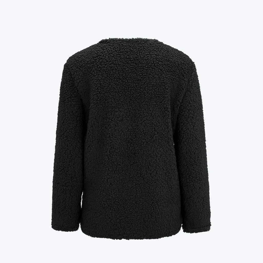 Womens 2023 Cardigan Sweaters Fall Open Front Button Down Long Sleeve with Pockets Casual Chunky Warm Outerwear Coat
