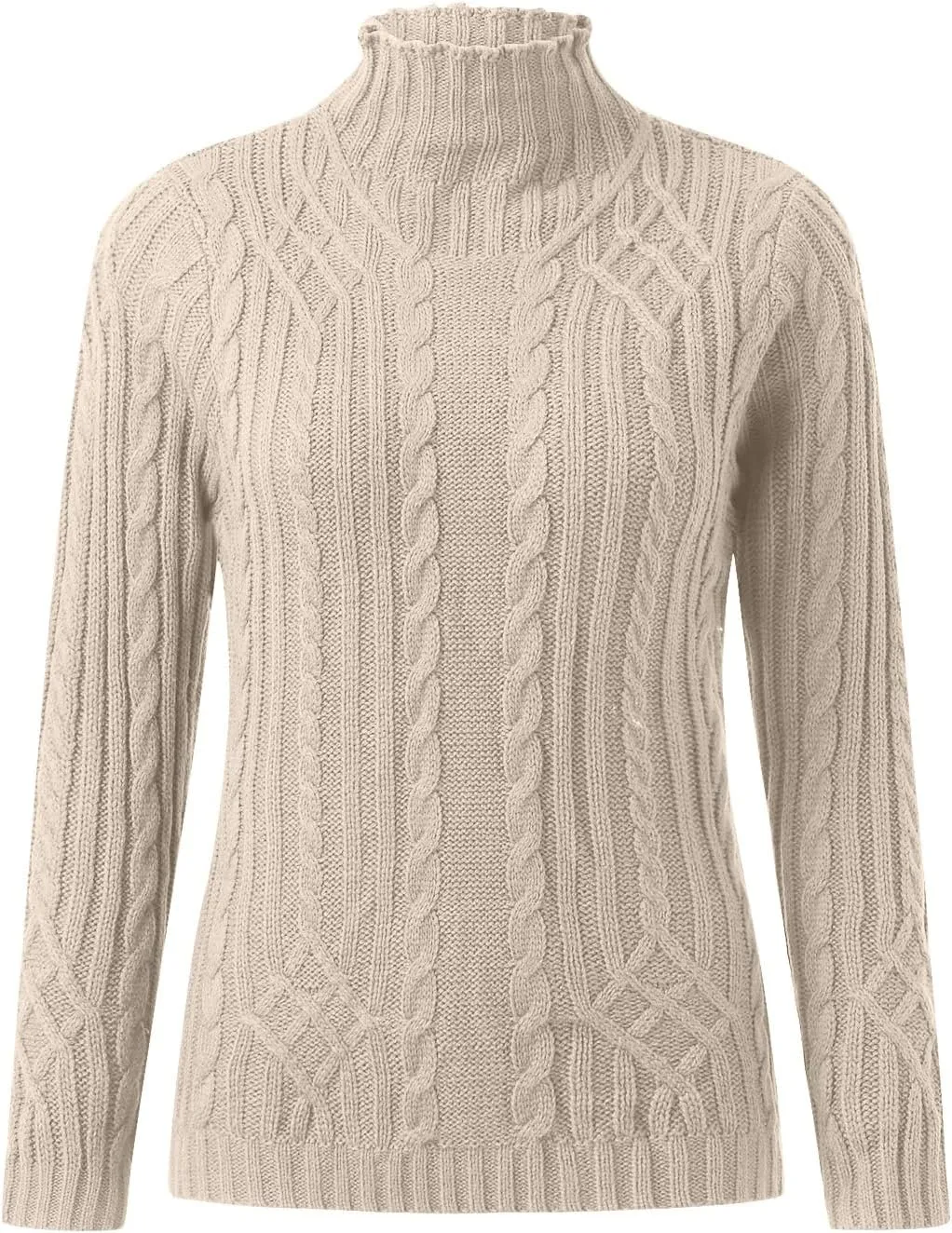Womens 2024 Fall Long Sleeve Turtleneck Knit Lightweight Slim Fit Casual Oversized Pullover Sweater Jumpers Tops