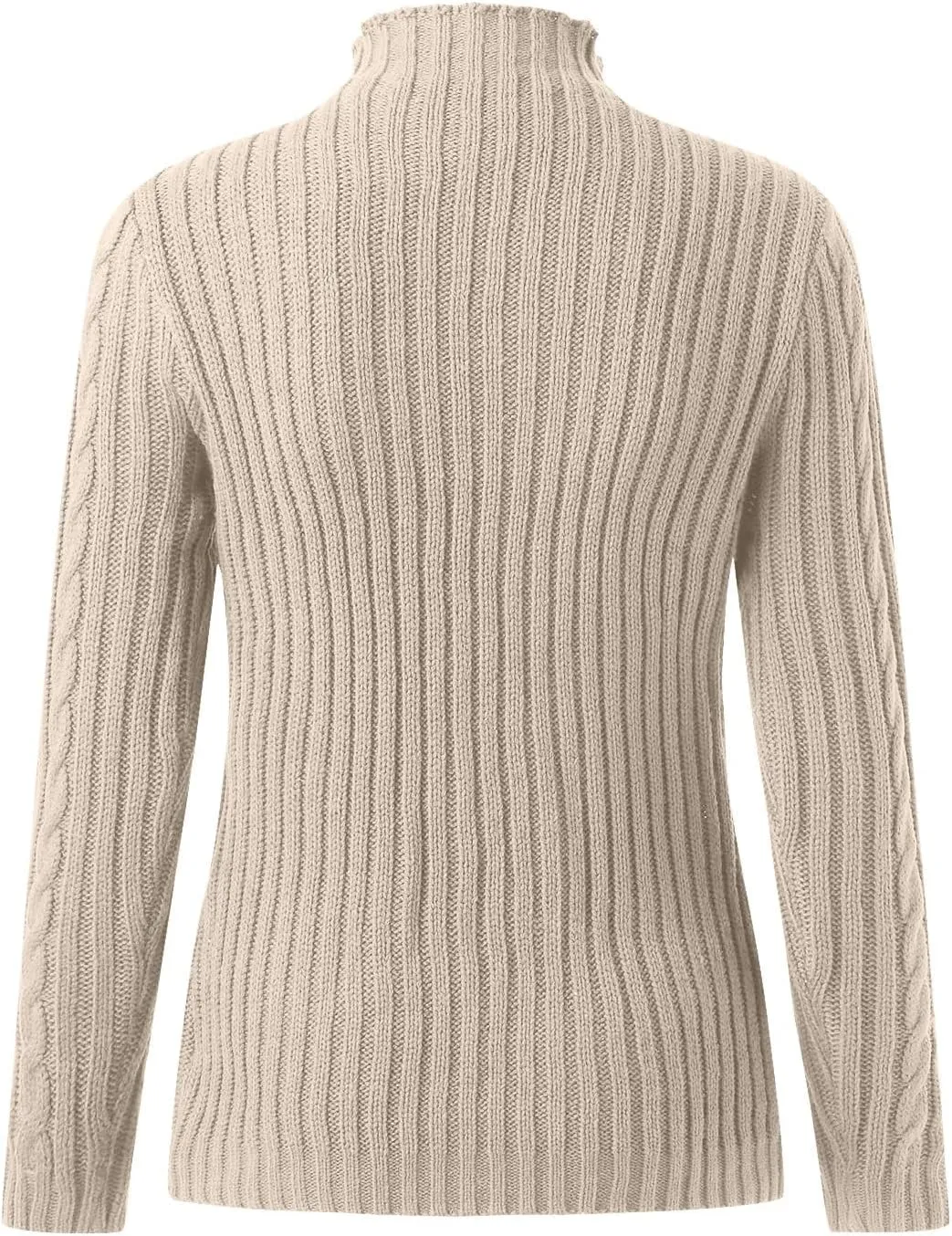 Womens 2024 Fall Long Sleeve Turtleneck Knit Lightweight Slim Fit Casual Oversized Pullover Sweater Jumpers Tops