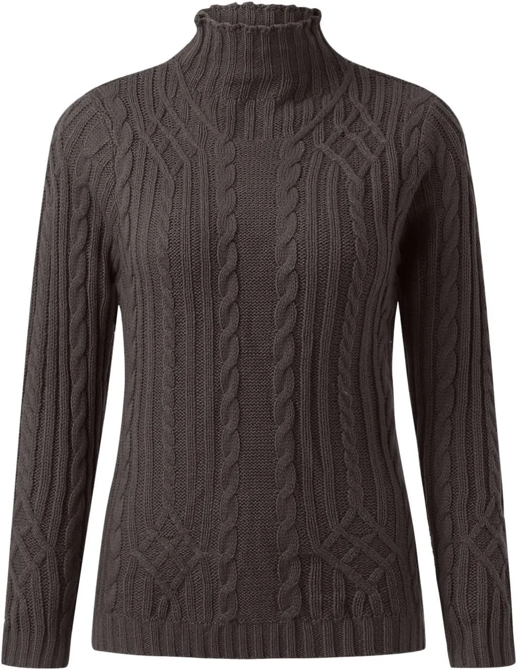 Womens 2024 Fall Long Sleeve Turtleneck Knit Lightweight Slim Fit Casual Oversized Pullover Sweater Jumpers Tops