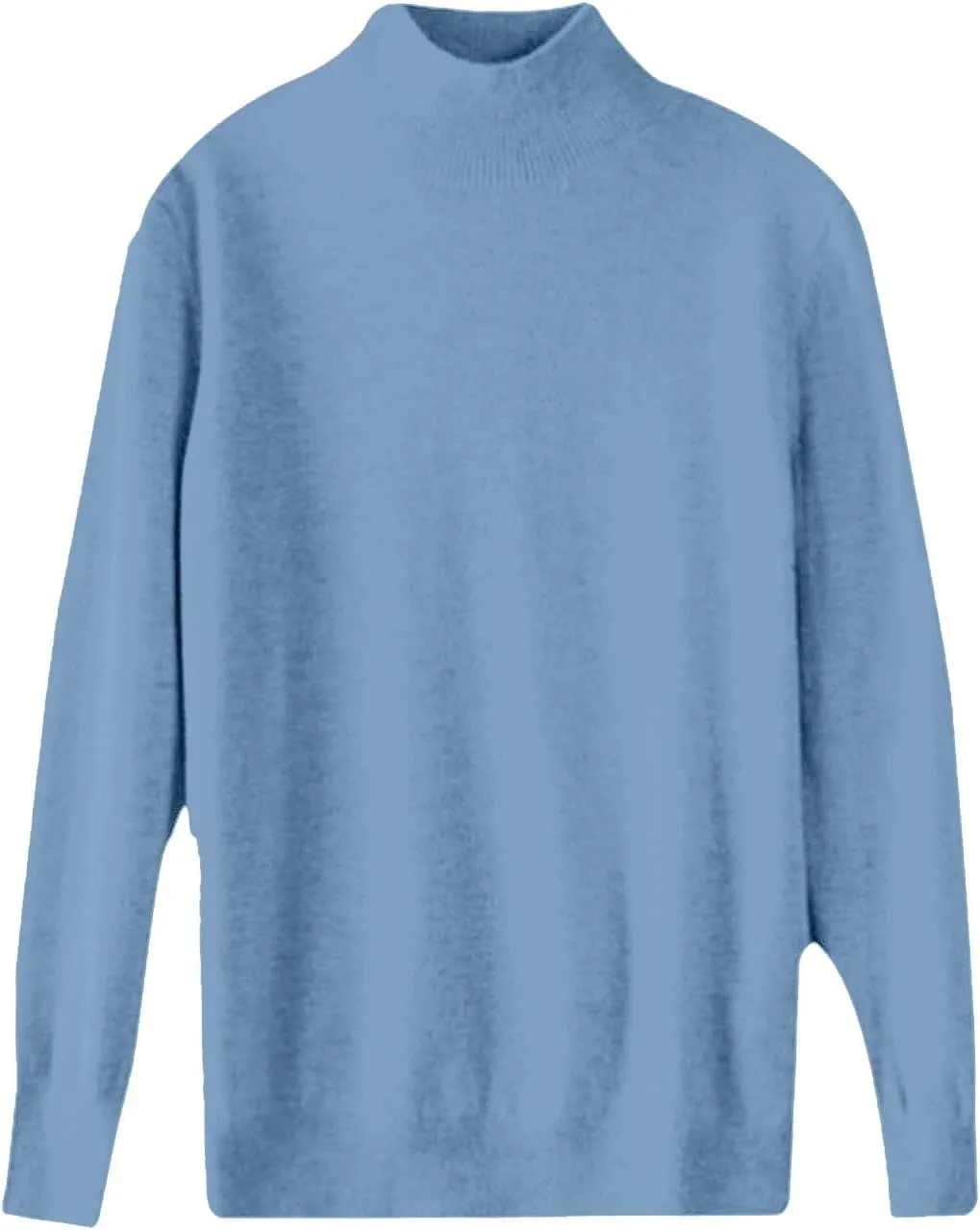 Womens Cashmere Sweaters Soft Half Turtleneck Long Sleeve Wool Sweater Tops Solid Lightweight Knit Pullover Tops