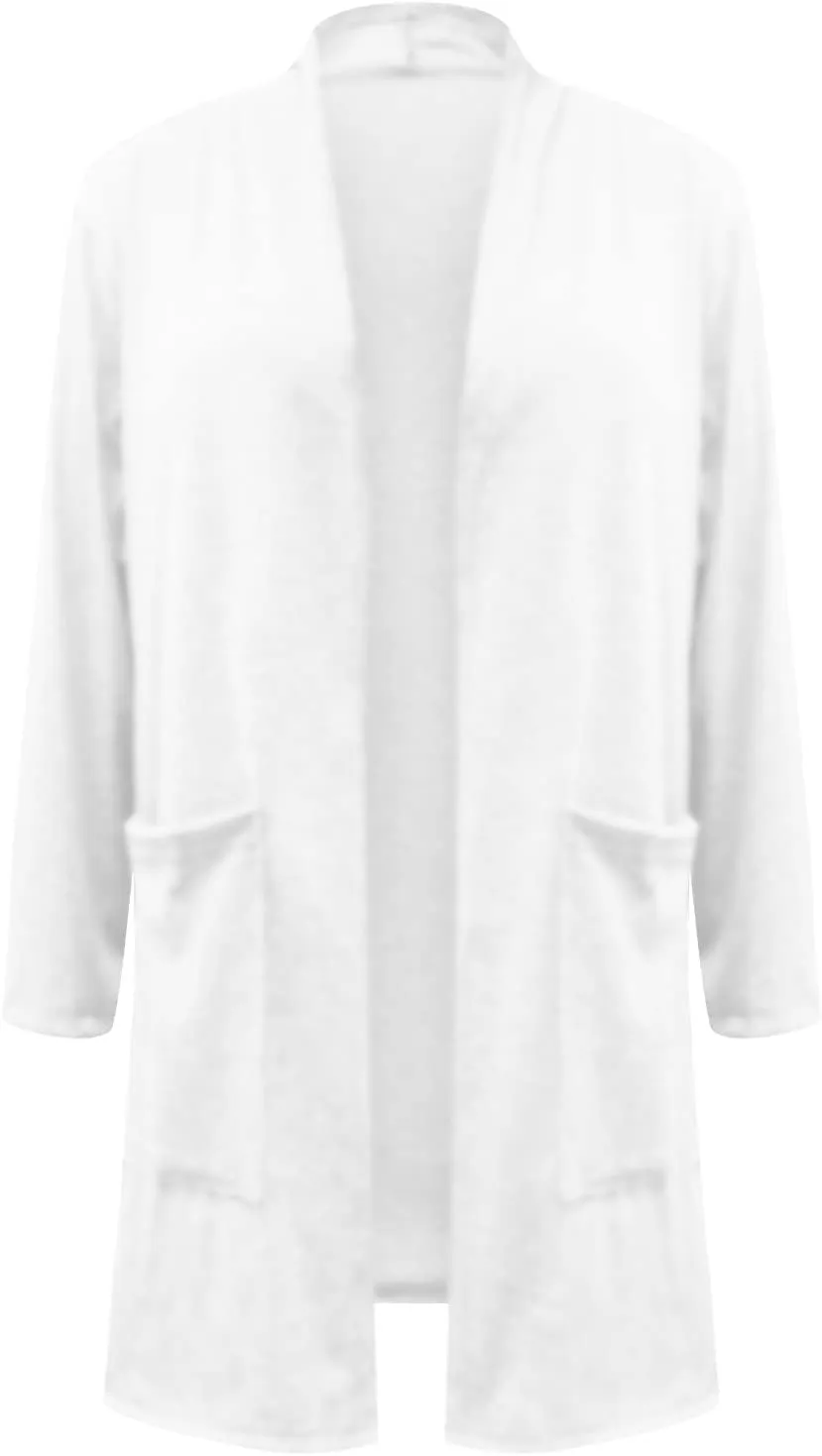 Womens Casual Lightweight Cardigan with Pockets 3 4 Sleeve Front Open Dust Duster Short Sleeve Cardigan Women
