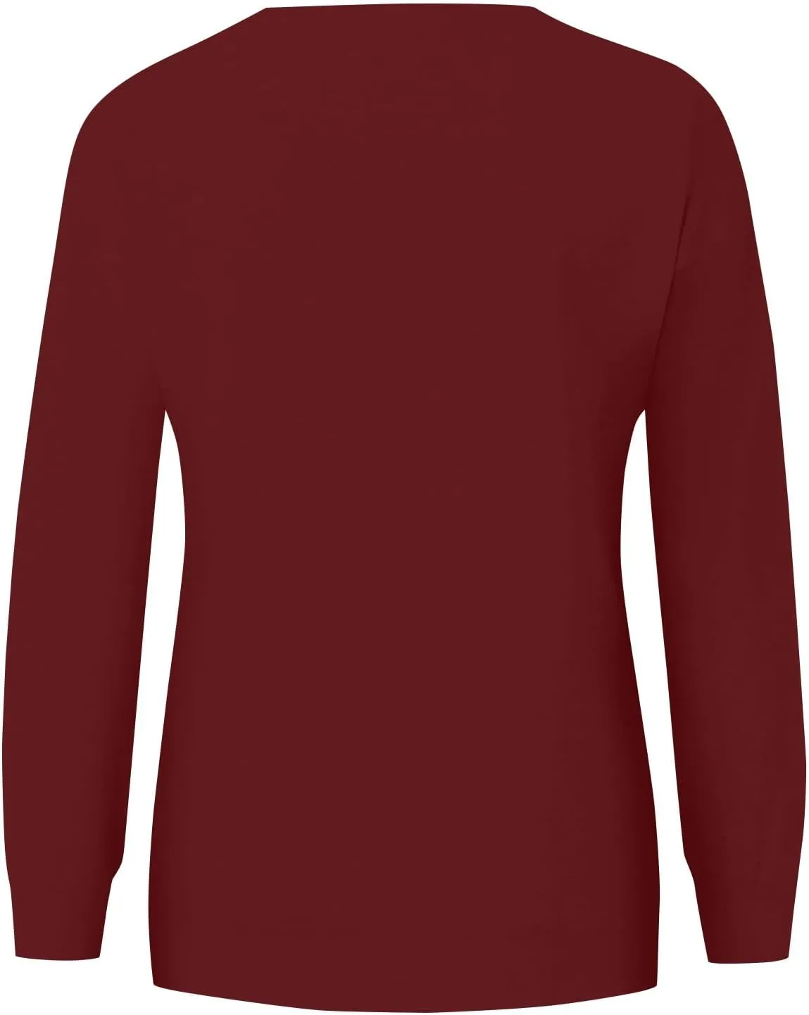Women'S Casual Long Sleeve Pullover Sweatshirt, Cozy Crewneck Top With Pocket Comfortable Fall