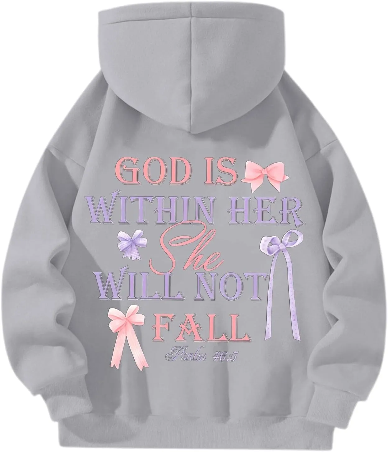 Womens Christian Drop Shoulder Zip Up Hoodie Long Sleeve Letter Print Hooded Sweatshirt for Daily Holiday Outdoor Wear