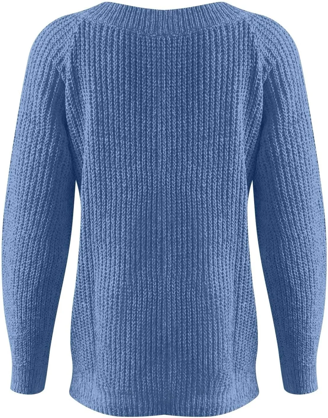 Women's Fair Isle Long Sleeve Crew Neck Knit Sweaters Vintage Chunky Stripedd Sweater Pullover Top for Fall Winter