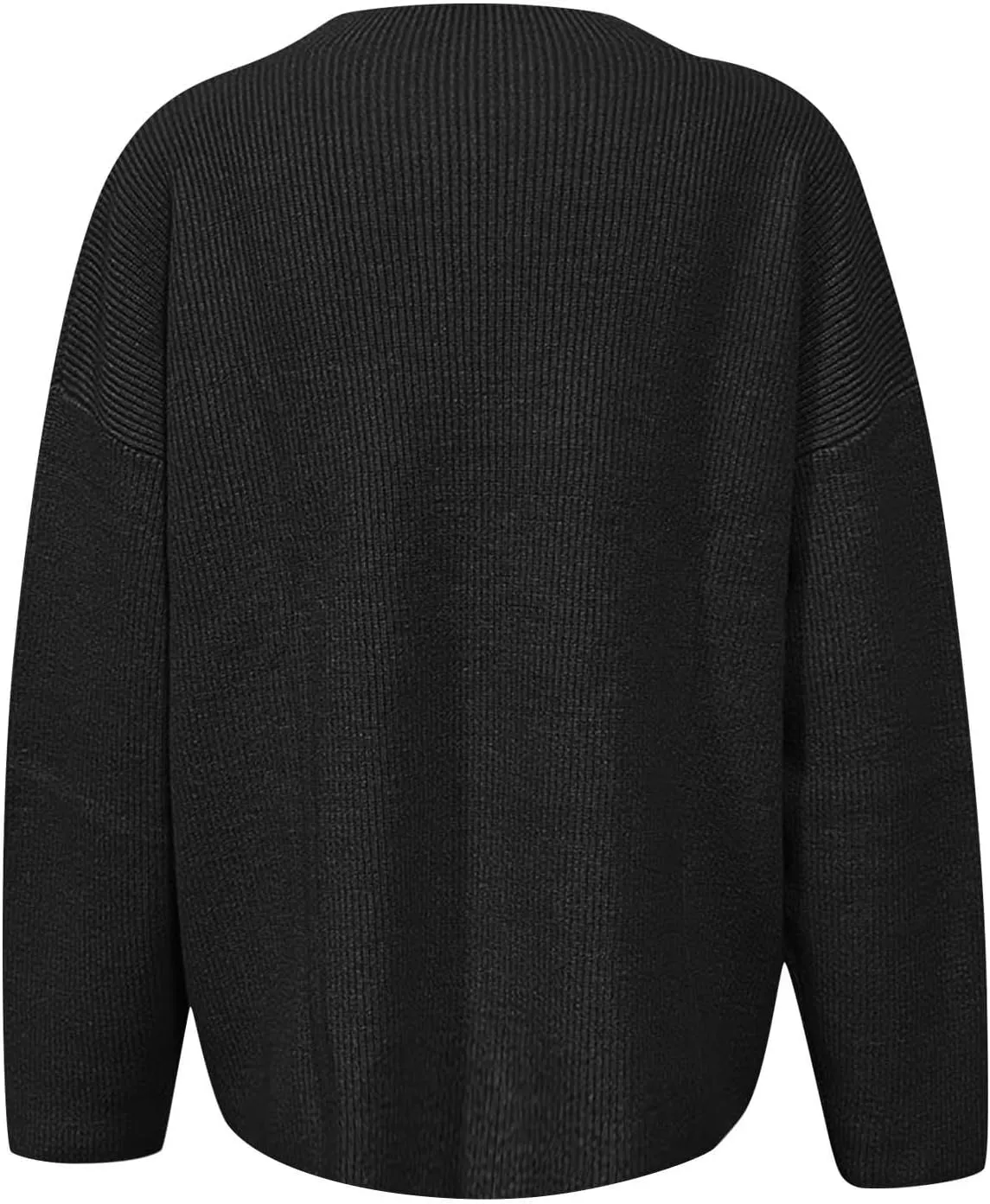 Women's Fall 2024 Oversized Sweaters Long Sleeves Ribbed Knit Cozy Soft Layered Tops