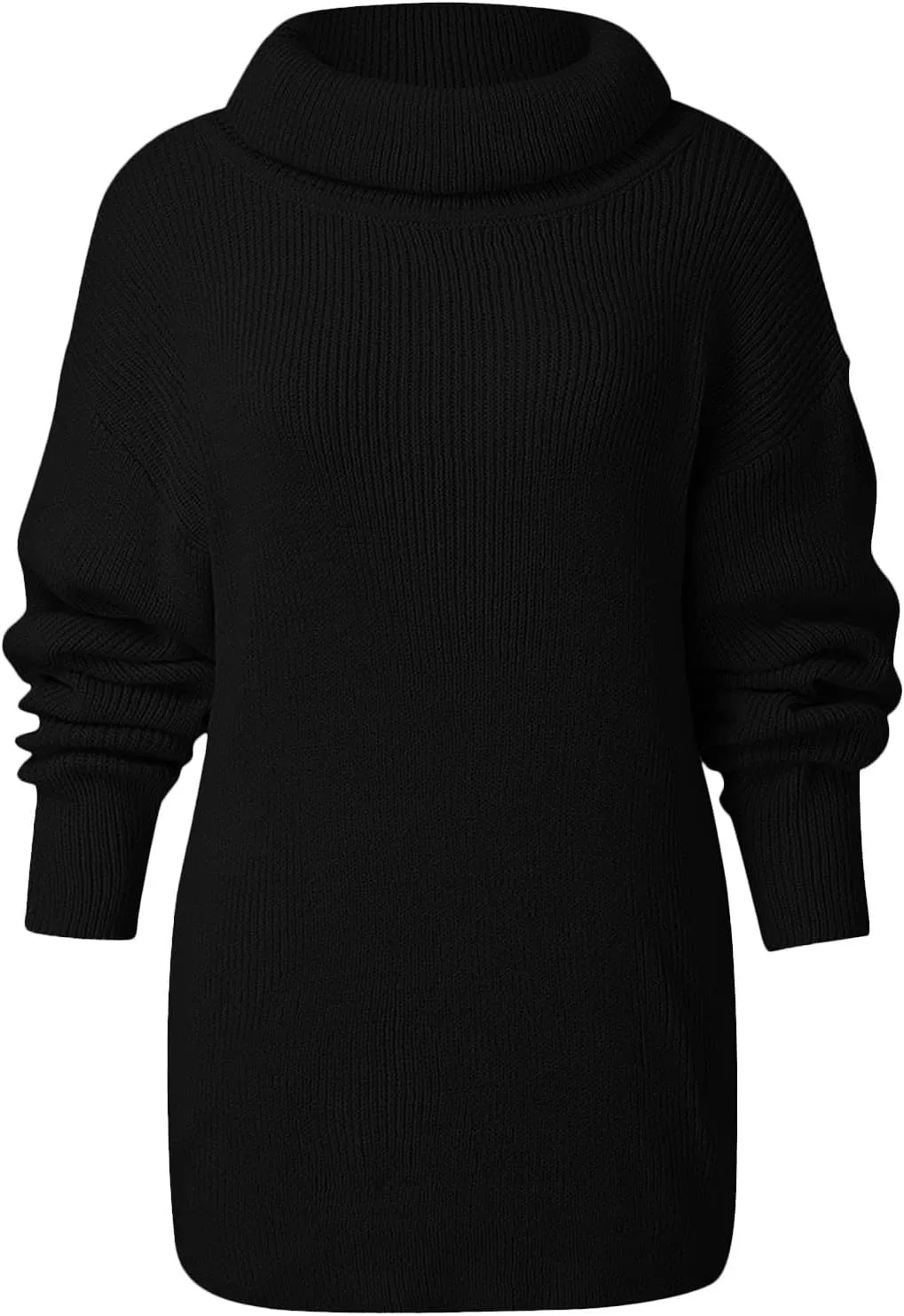Womens Fall Oversized Sweaters 2023 Fashion Chic Turtleneck Batwing Long Sleeve Jumper Tops Soft Knitted Pullover