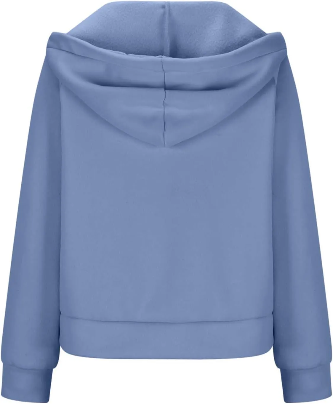 Women'S Fashion Hoodies Cropped Half Zip Pullover Tops Casual Loose Hoodie With Thumb Hole Fleece Soft Sweatshirt 2024