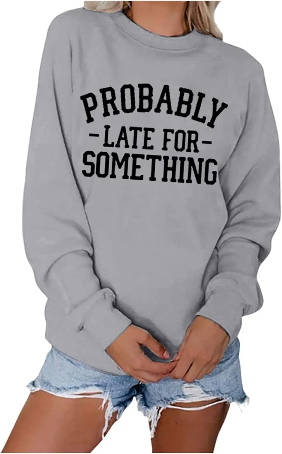 Women's Fashion Sweatshirt Letter Print Long-sleeved Hooded Sweatshirt Casual Soft And Temperament Blouse Pullover