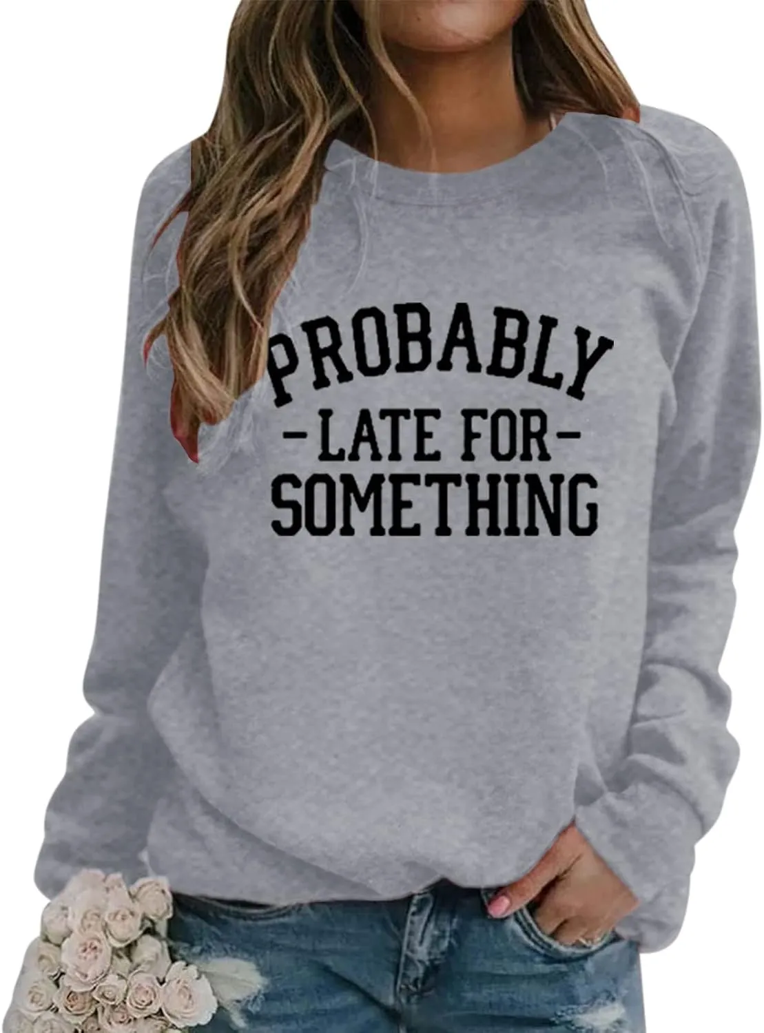 Women's Fashion Sweatshirt Letter Print Long-sleeved Hooded Sweatshirt Casual Soft And Temperament Blouse Pullover