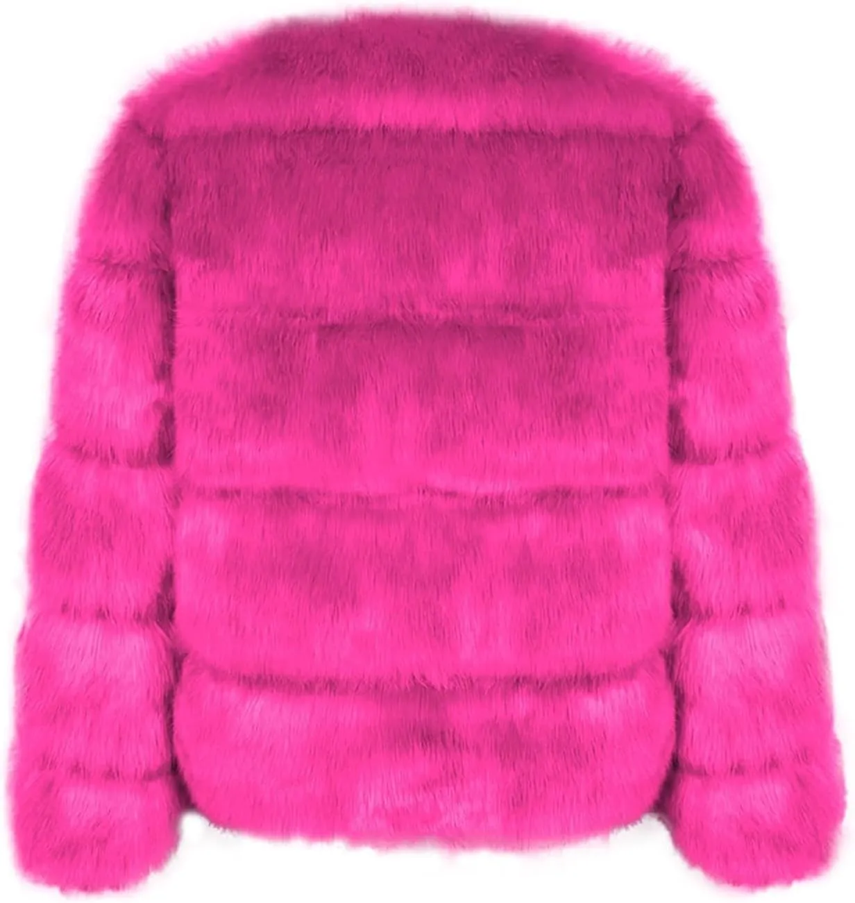 Women's Faux Fur Cropped Jacket 2024 Fall Winter Fashion Soft Long Sleeve Open Front Fluffy Fur Short Coat Outerwear