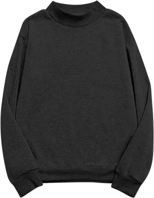 Womens Fleece Sweatshirts Long Sleeve Casual Pullover Tops Comfortable Loose 2024 Fall FashionSweatshirt