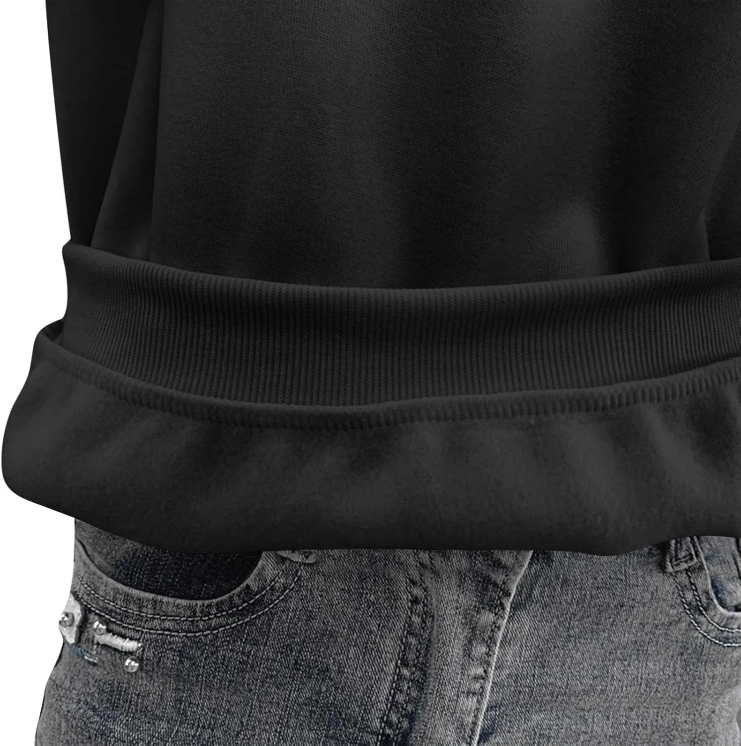 Womens Fleece Sweatshirts Long Sleeve Casual Pullover Tops Comfortable Loose 2024 Fall FashionSweatshirt