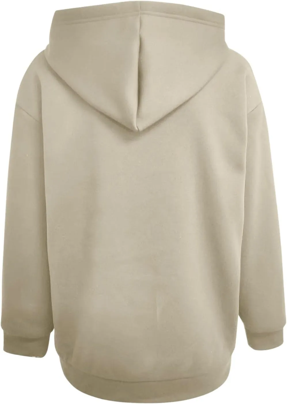 Women's Full Zip Up Fleece Cropped Hoodies Casual Zipper Sweater Long Sleeve Hooded Sweatshirts Pockets Jacket