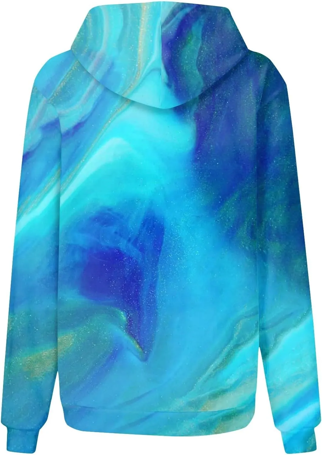 Womens Hoodies Long Sleeve Printed Pullover Graphic Sweatshirt Hooded Top Loose Hoodie Fall Outfits with Pocket