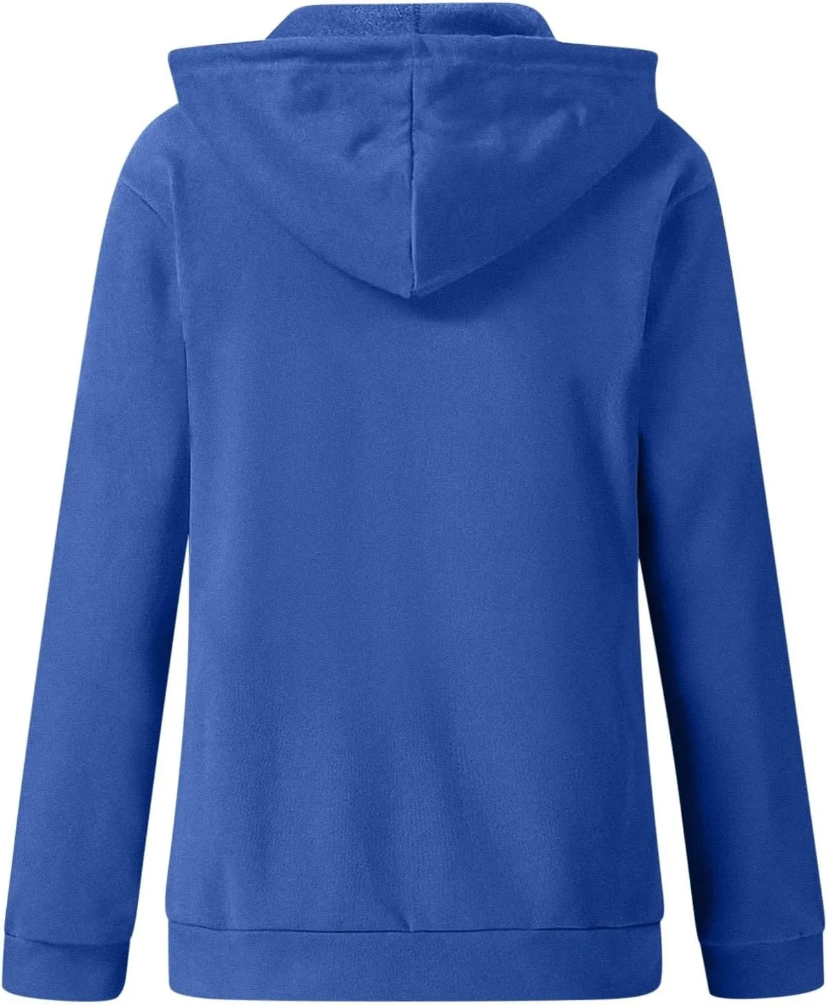 Womens Hoodies Zip Up Long Sleeve Fall Oversized Sweatshirts Fleece Soft Jacket With Pockets 2024 Fashion Clothes