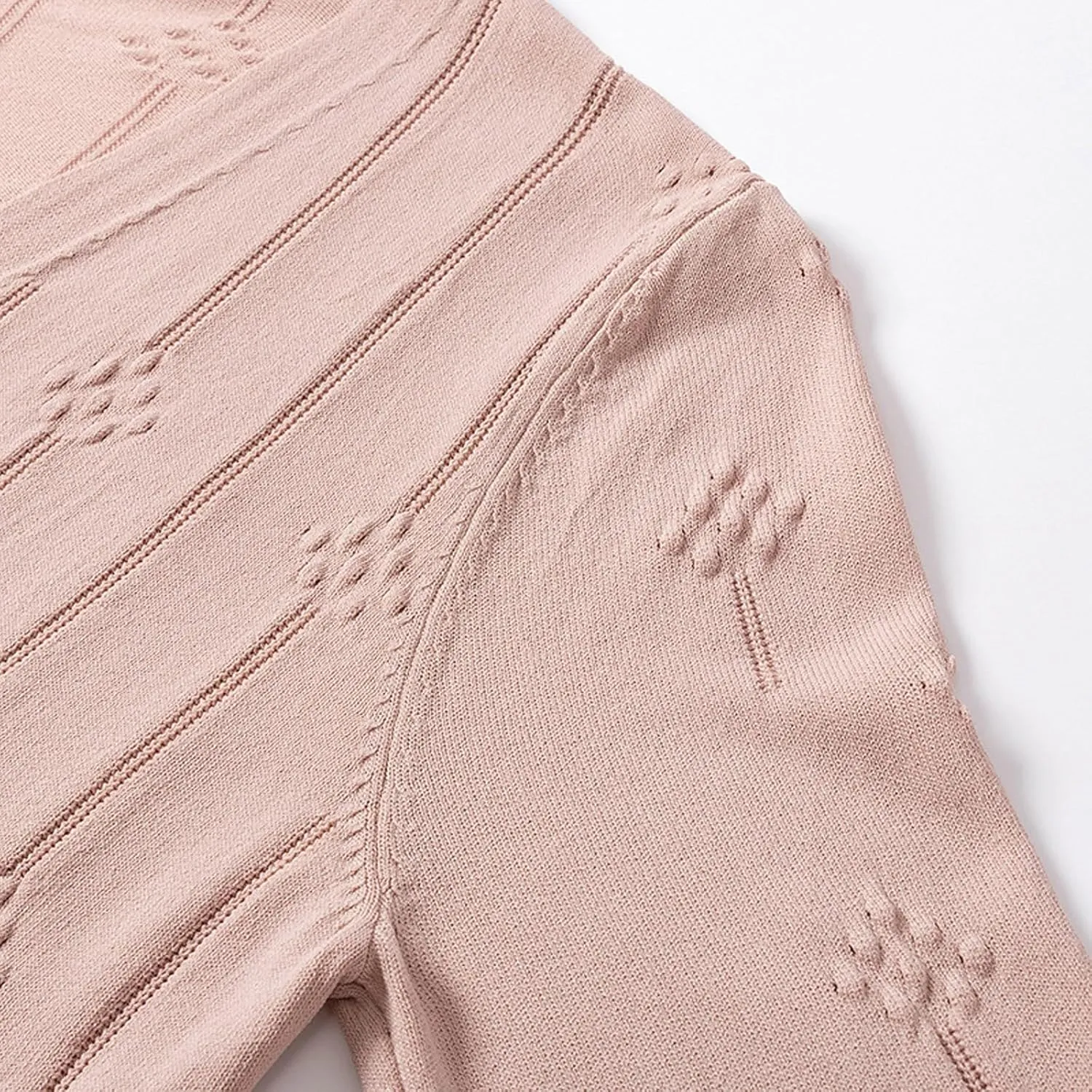 Women's Long Sleeve Button Down Knit Cardigan Sweaters V-Neck Open Front Outerwear Fall Casual Loose Cardigans