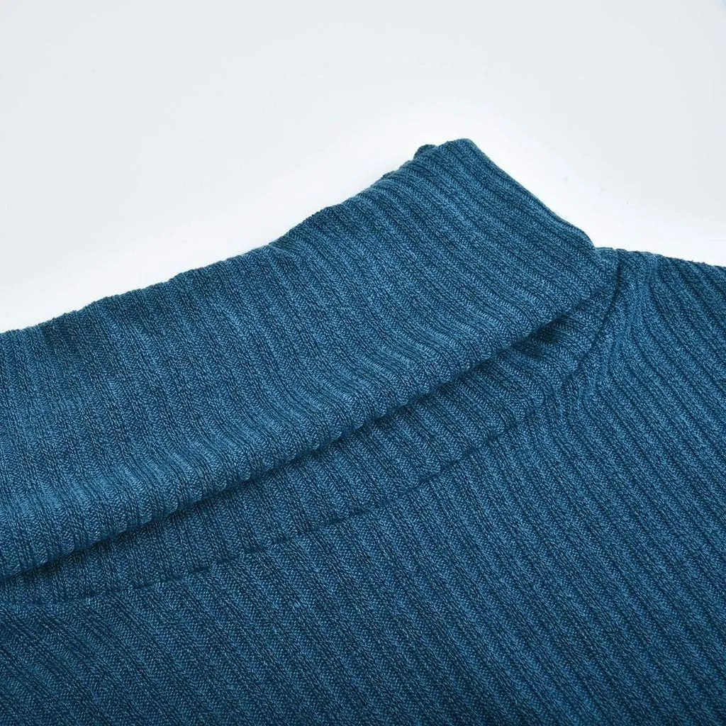 Women's Long Sleeve Turtleneck Cozy Knit Sweater,Casual Loose Pullover Jumper Tops