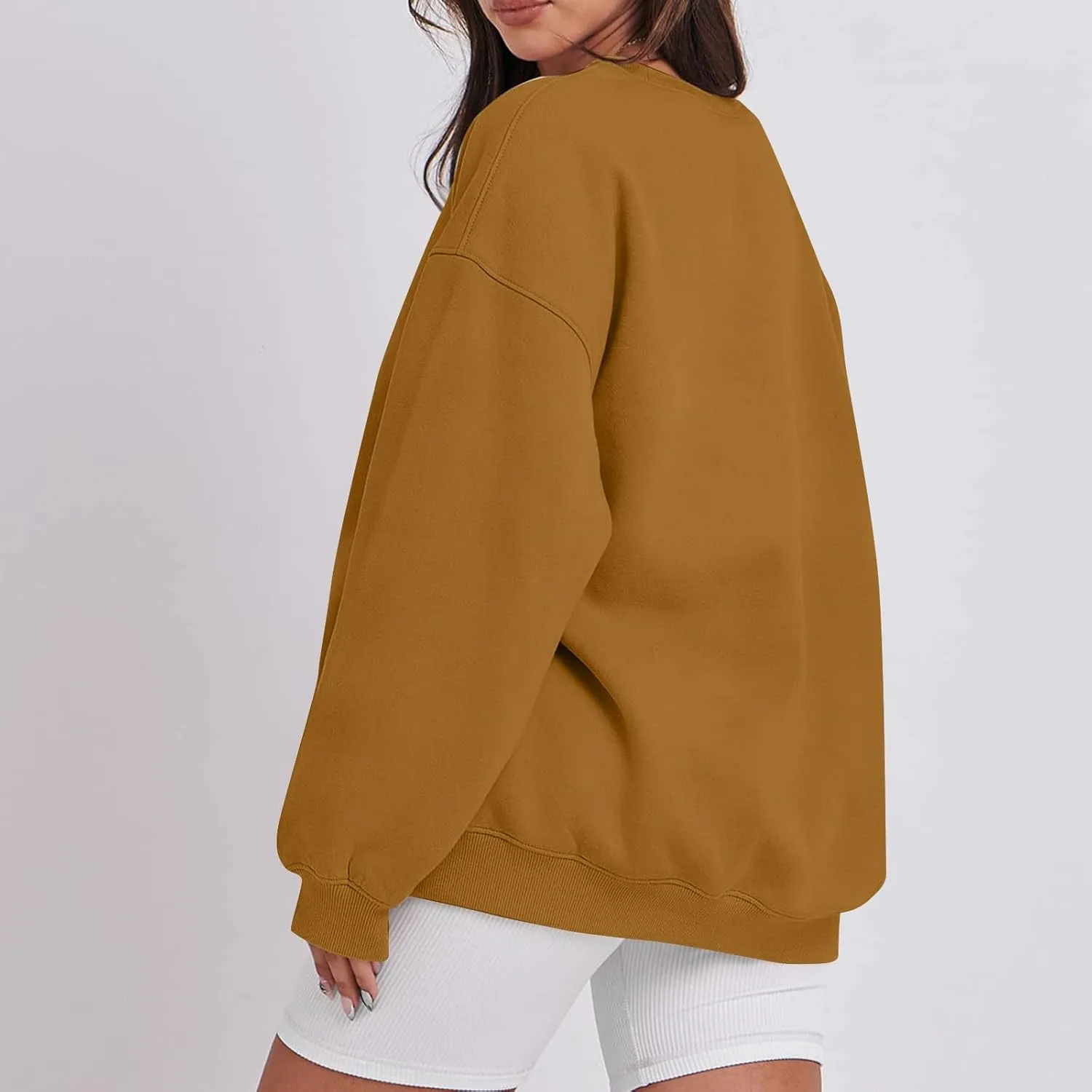 Womens Oversized Sweatshirts Crew Neck Pullover Sweaters Casual Comfy Fall Outfits Clothes 2024