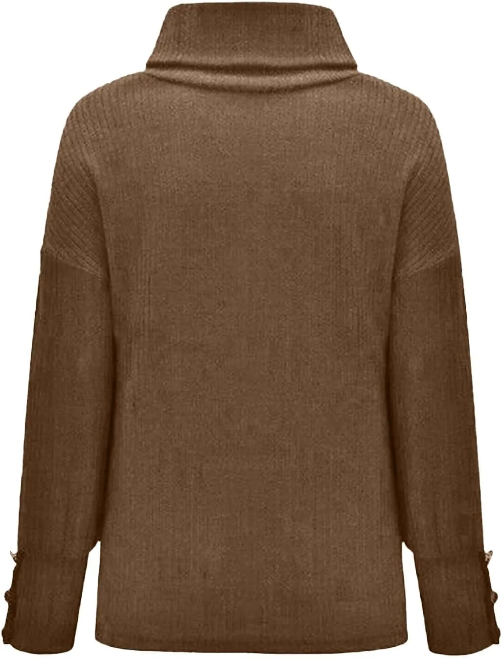 Women's Oversized Turtleneck Chunky Casual Pullover Sweaters Cowl Neck Long Sleeve Winter Slouchy Loose Knit Sweaters