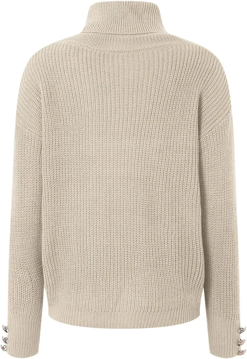 Women's Oversized Turtleneck Pullover Sweaters Cowl Neck Long Sleeve Winter Slouchy Loose Chunky Knit Sweaters