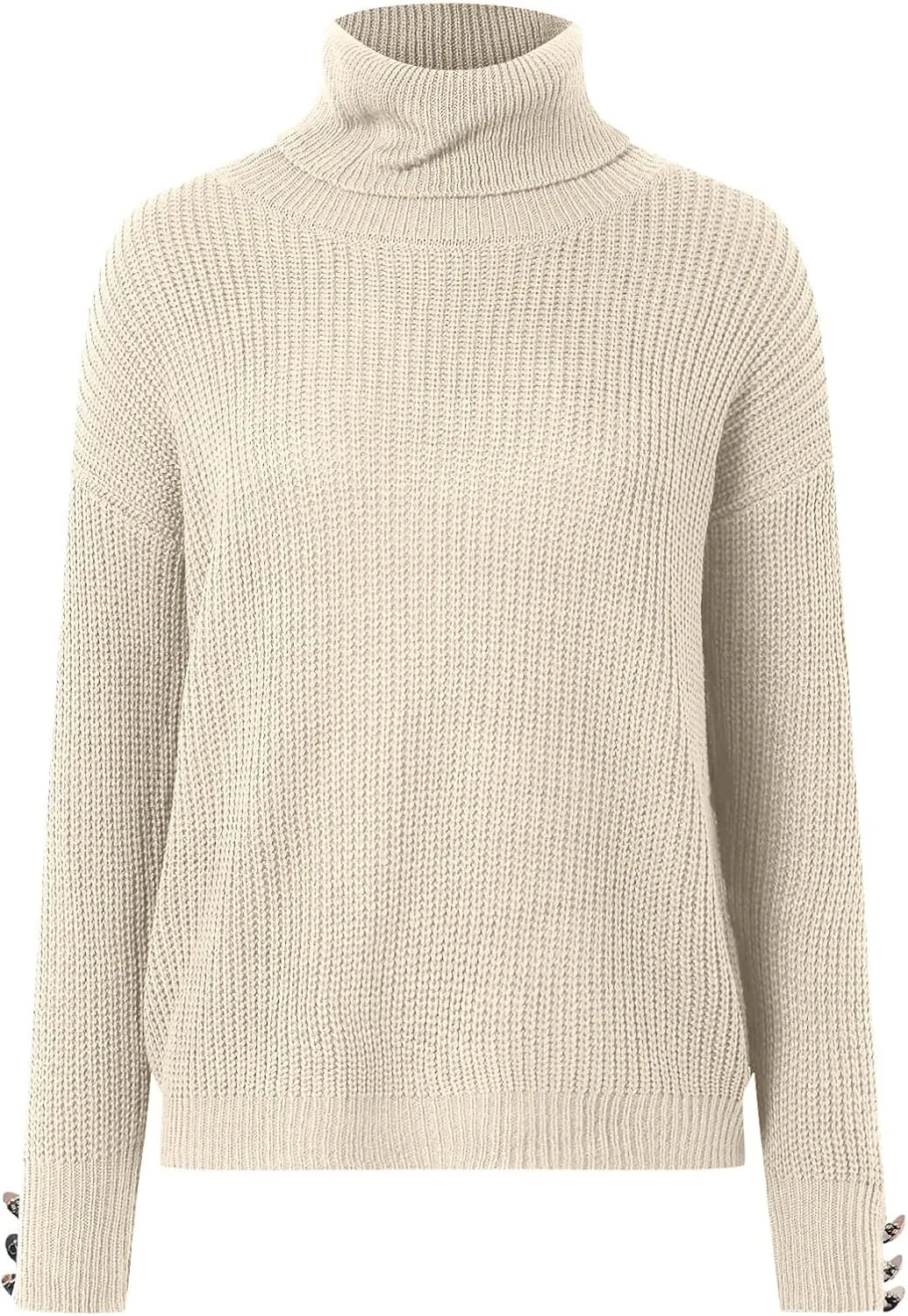 Women's Oversized Turtleneck Pullover Sweaters Cowl Neck Long Sleeve Winter Slouchy Loose Chunky Knit Sweaters