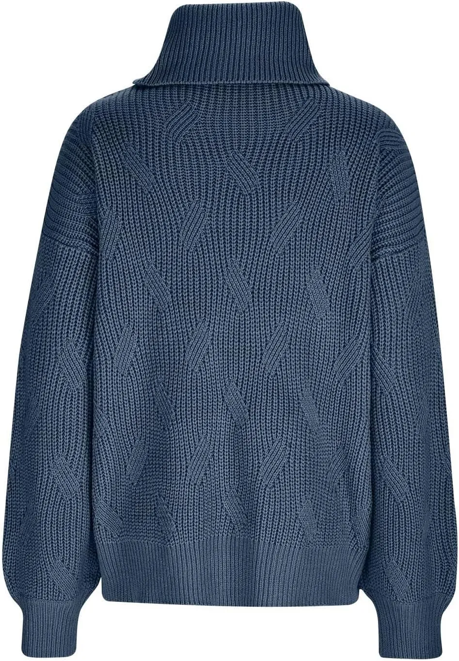 Womens Oversized Turtleneck Sweater Chunky Long Sleeve Ribbed Knit Pullover Jumper Top Fall Winter Warm Outwear