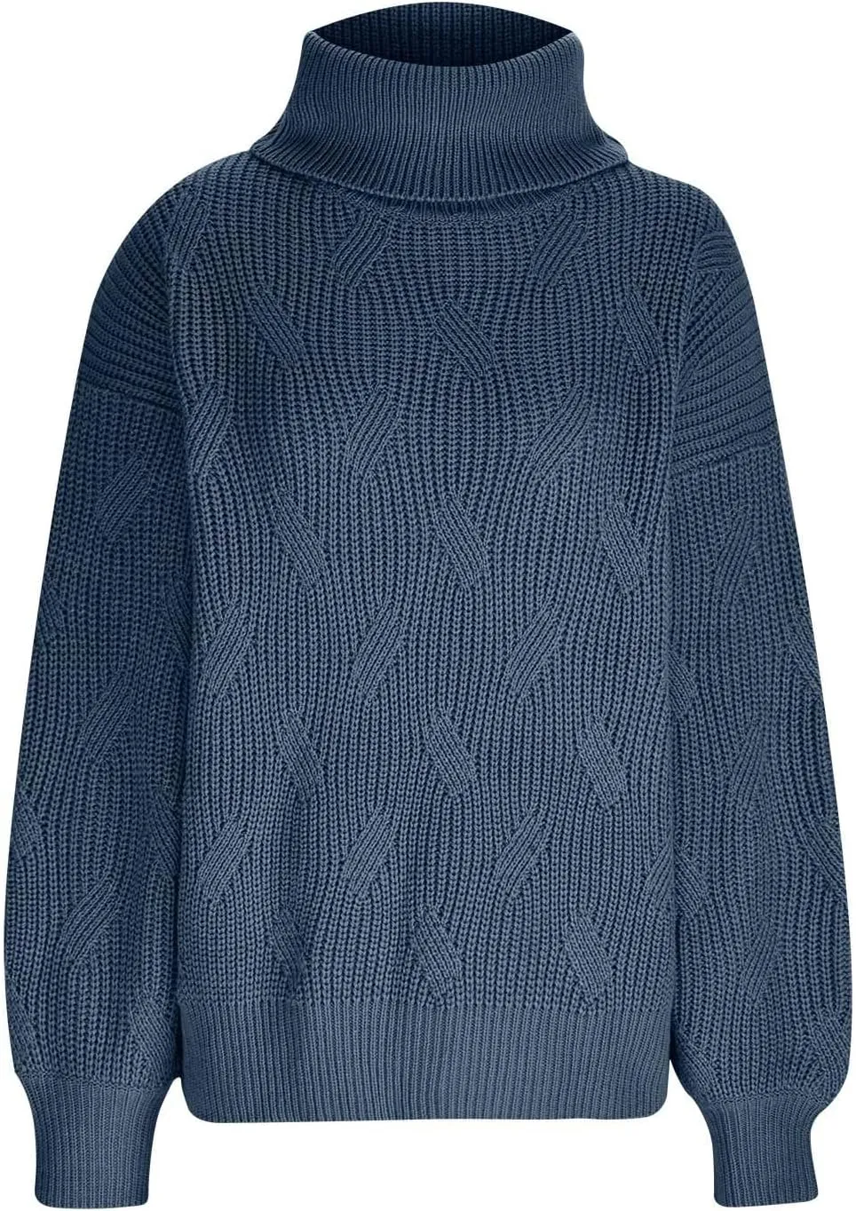 Womens Oversized Turtleneck Sweater Chunky Long Sleeve Ribbed Knit Pullover Jumper Top Fall Winter Warm Outwear