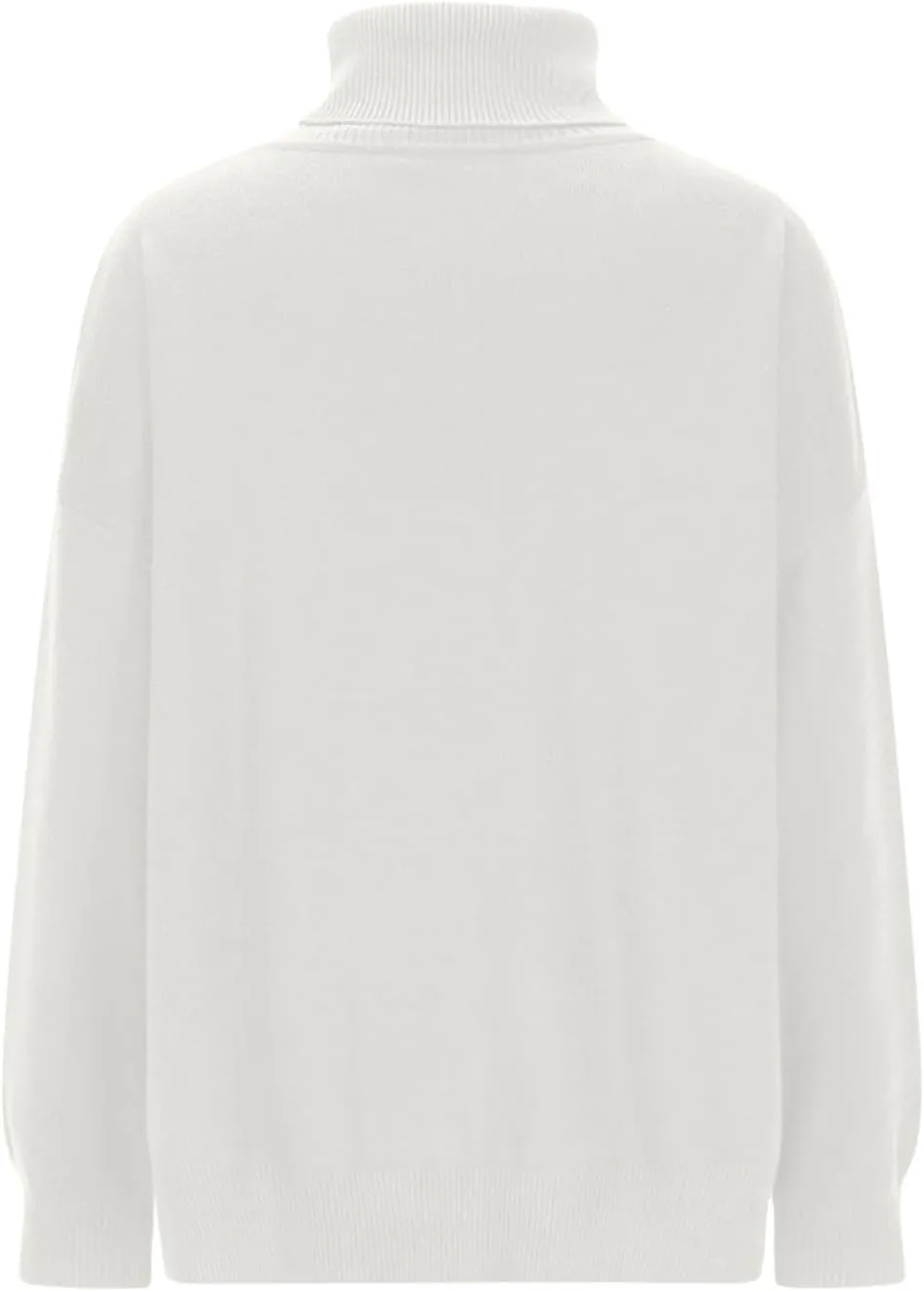 Womens Oversized Turtleneck Sweaters Long Sleeve Soft Warm Fall Winter Ribbed Knit Side Slit Trendy Tunic Pullover