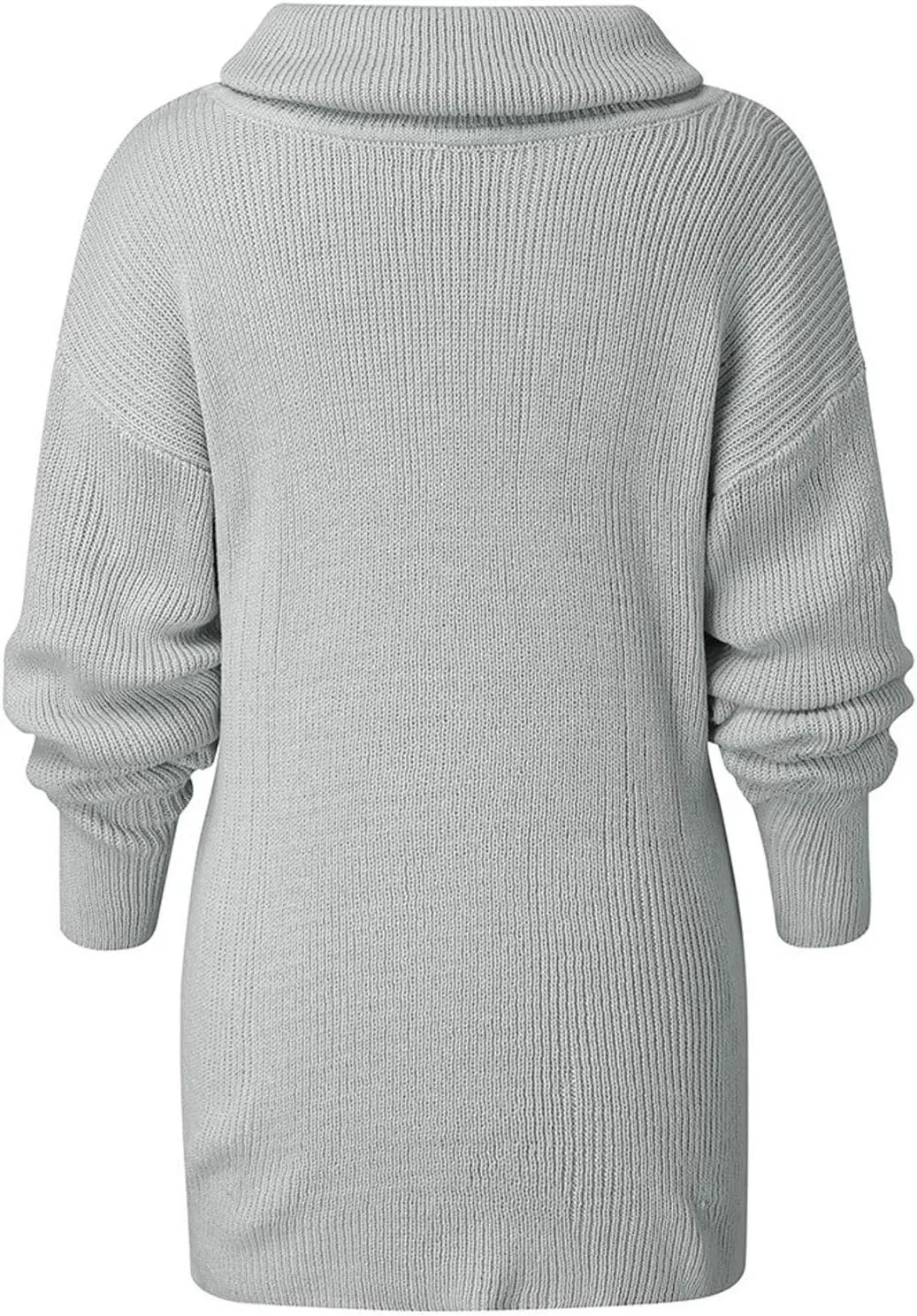 Women's Oversized Turtleneck Sweaters Soft Cozy Chunky Knit Pullover Sweater Slouchy Batwing Sleeve Jumper Tops