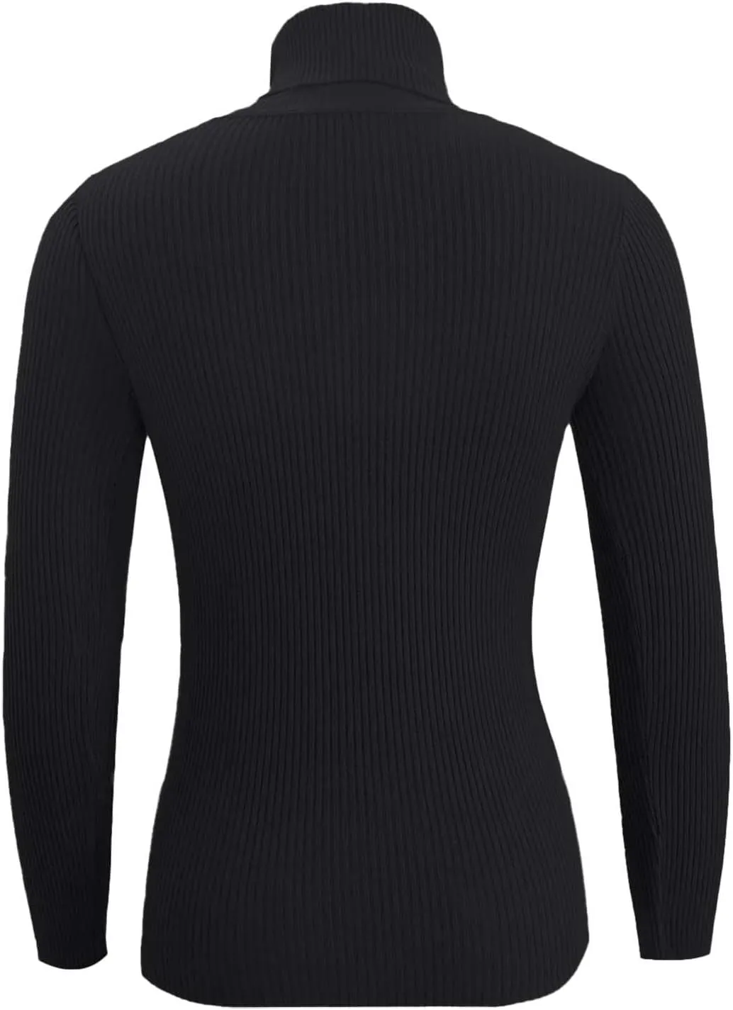Womens Pullover Sweaters Casual Turtleneck Long Sleeve Shirts Warm Soft Slim Knit Sweater