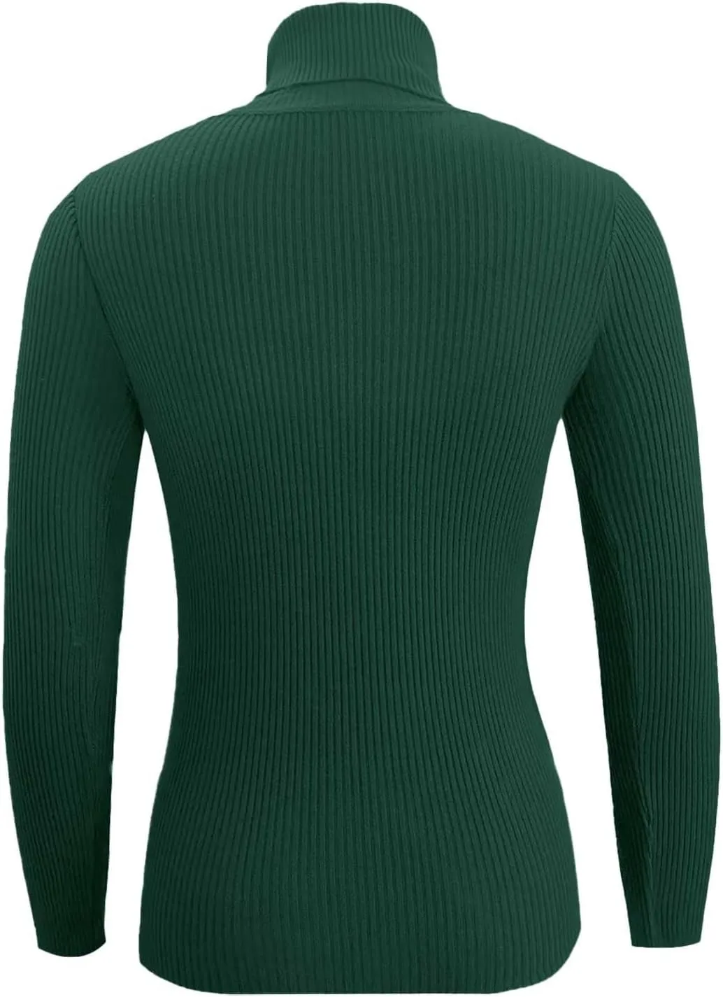 Womens Pullover Sweaters Casual Turtleneck Long Sleeve Shirts Warm Soft Slim Knit Sweater