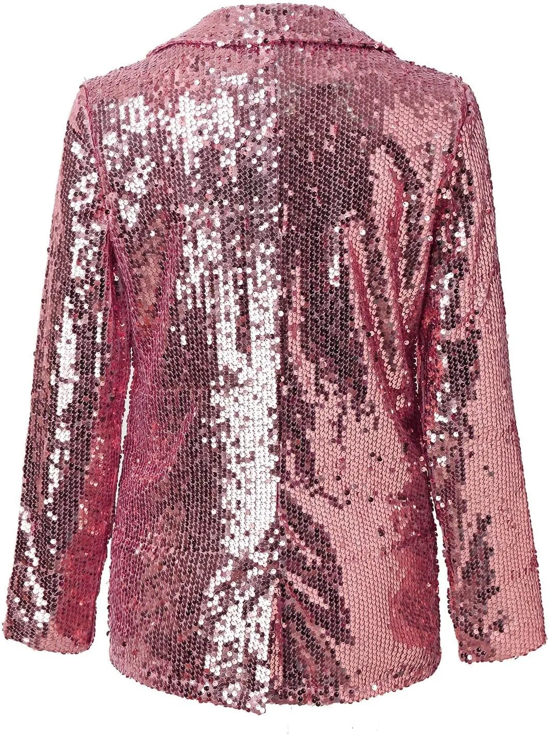 Womens Sequin Casual Blazers Lapel Long Sleeve Jacket Coat Business Open Front Cardigan Blazer 2024 Fall Party Suits