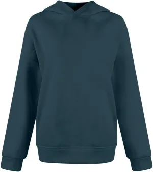Womens Solid Hoodies Oversized Drop Shoulder Long Sleeve Hooded Streetwear Tops Fall Winter Fleece Thick Sweatshirt