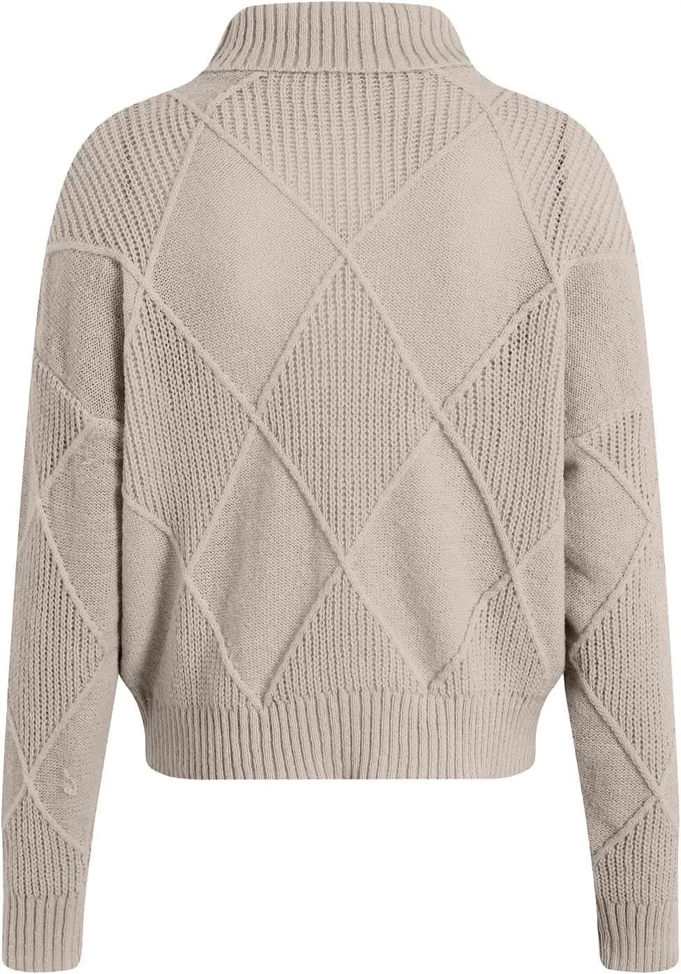Womens Sweaters Women's Fall Sweaters Soft Sweaters for Women Oversized Turtleneck Long Sleeve Knitted Pullover