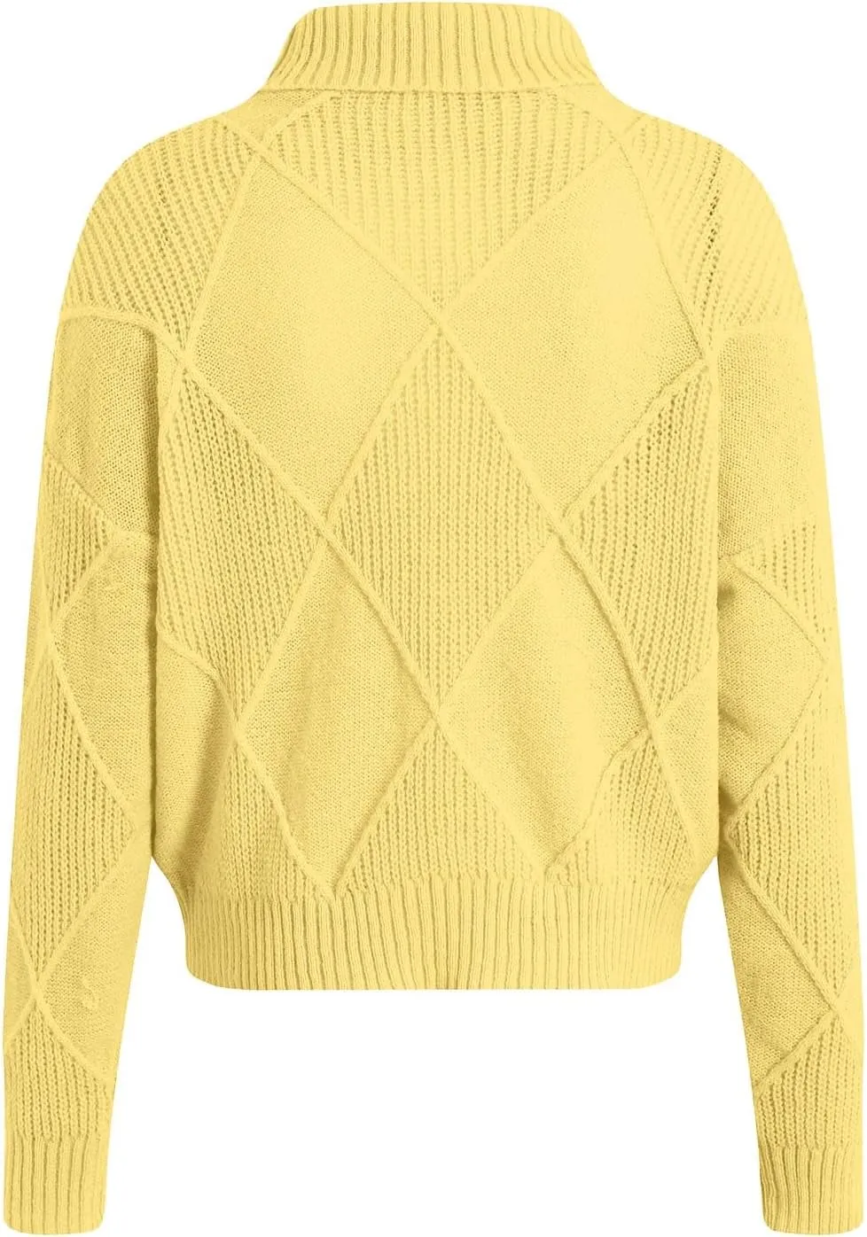 Womens Sweaters Women's Fall Sweaters Soft Sweaters for Women Oversized Turtleneck Long Sleeve Knitted Pullover