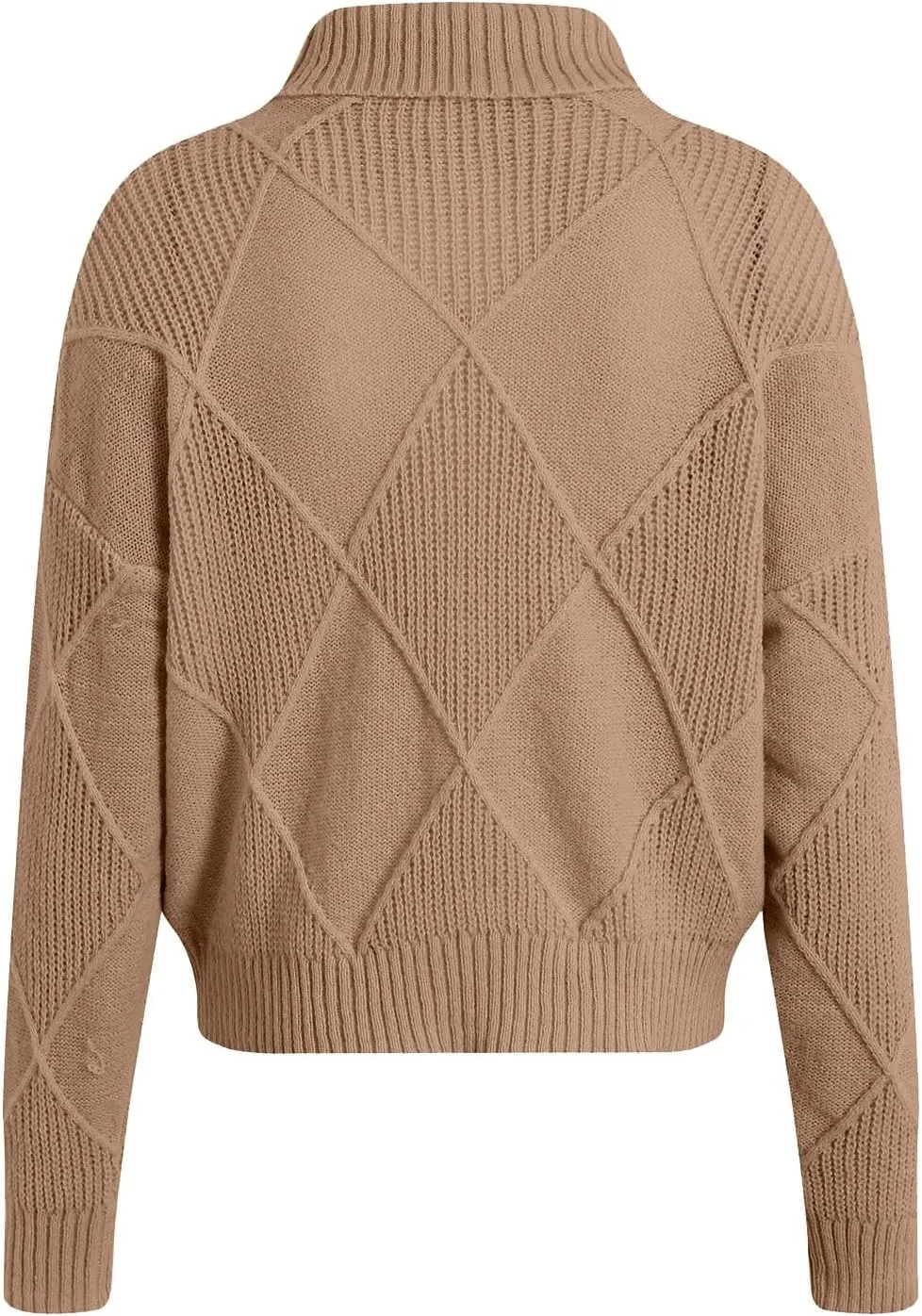 Womens Sweaters Women's Fall Sweaters Soft Sweaters for Women Oversized Turtleneck Long Sleeve Knitted Pullover